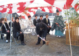 ご近所挨拶及び地鎮祭